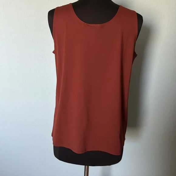 Chico’s shell top, brown. - Picture 3 of 4